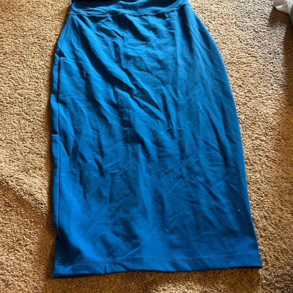 Bebe blue maxi skirt xs - Picture 3 of 5